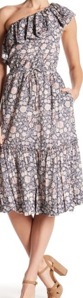 La Vie Rebecca Taylor 1 shoulder Zinnia dress, NWT - Picture 6 of 8